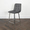 Native Home Lifestyle Squared Grey Kitchen Bar Stools (Set Of 2)
